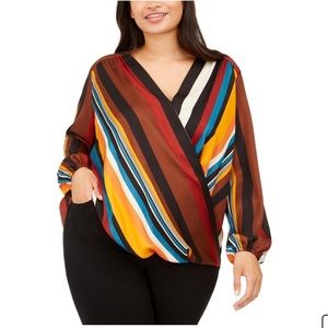 Internacional Concepts Wrap long sleeves Blouse
